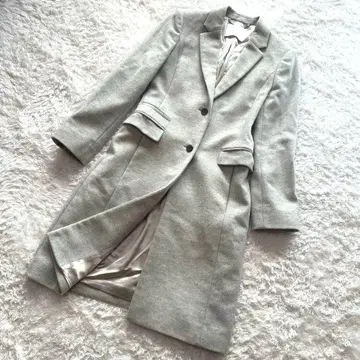 새상품급 HUGO BOSS 캐시미어 혼방 체스터 코트 그레이 롱 코트