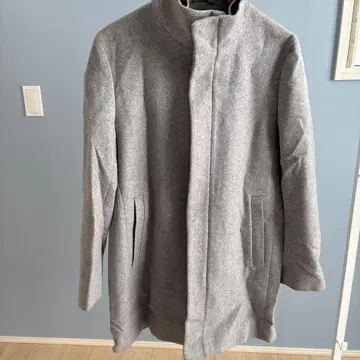 캘빈클라인 그레이 체스터 코트 프론트 지퍼