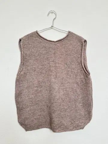 mao made 샤페우 2WAY 베스트 베이지 브라운