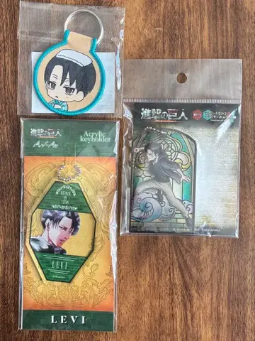 리바이 아크릴 키링 3개 세트