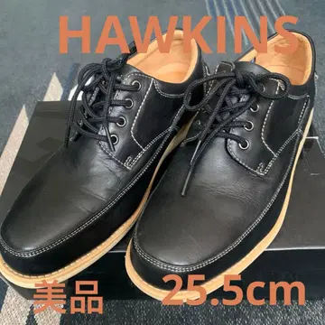 HAWKINS 방수 블랙 가죽 캐주얼 슈즈 25.5cm