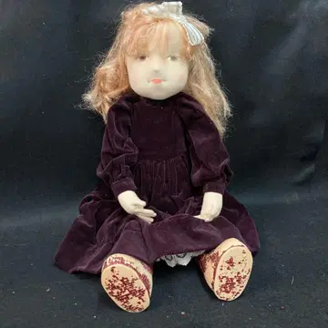 다크 퍼플 드레스 인형 비스크돌 길이 약 50cm