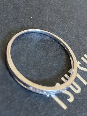 K10WG 츠츠미 다이아몬드 반지 11호 0.07ct