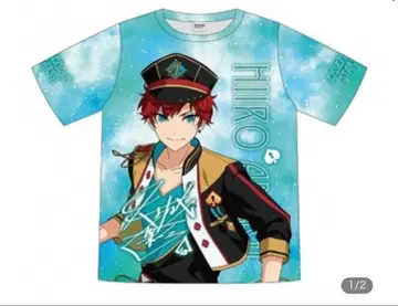 앙스타 풀 그래픽 T셔츠 아마기 히이로