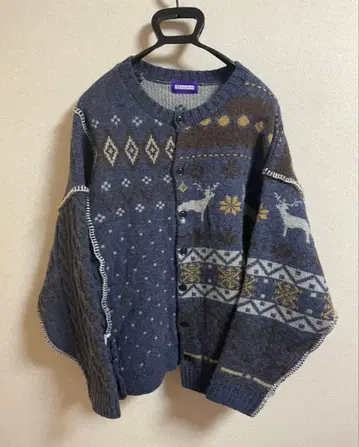 RAGEBLUE REmasterd 니트 가디건 울