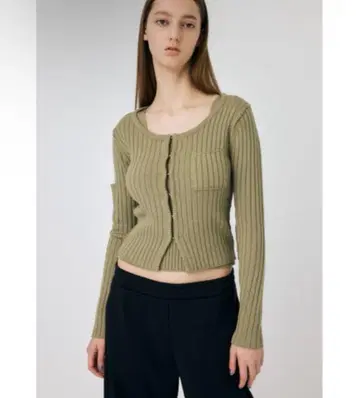 [ Moussy ] RIB KNIT 가디건 & 탱크탑