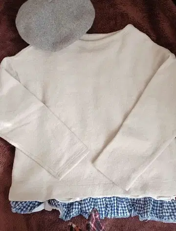 grin 압축 니트 울 풀오버 아이보리 그린