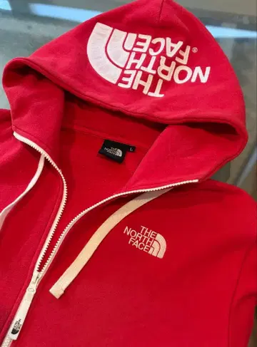 THE NORTH FACE 풀 집업 후드티 L 사이즈 레드