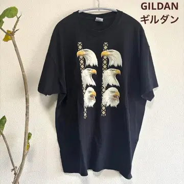 GILDAN 길단 이글 프린트 블랙 T셔츠