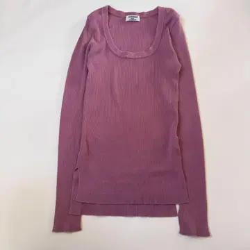 AURALEE 오라리 하이 게이지 리브 니트 긴팔