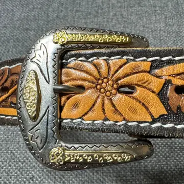 웨스턴 인디언 32인치 벨트 버클 미사용 카우보이