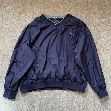 Cabelas 3XL 풀오버 로고 블루종