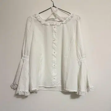 마시로 아리스 x 시마무라 히메소데 블라우스 화이트 L