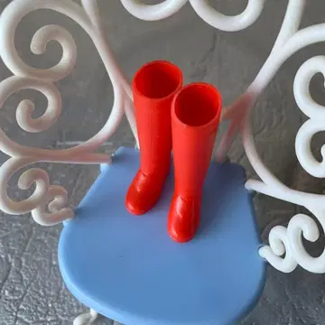 리카짱 역 마그넷 신발 롱 부츠 빨간 부츠