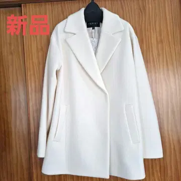 새상품 38180 INDIVI 화이트 울 코트 사이즈 38