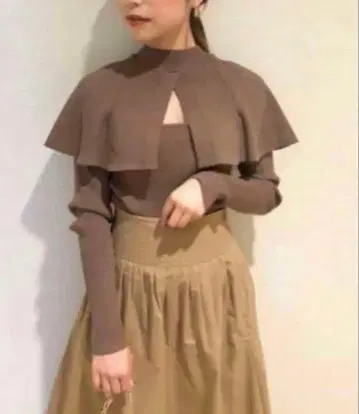 스나이델 케이프 니트 풀오버