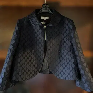 Double 네이비 숏 자켓 40