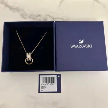 Swarovski 더블 링 목걸이