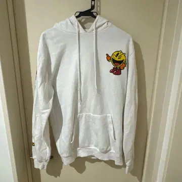 PAC-MAN 캐릭터 후드티 화이트
