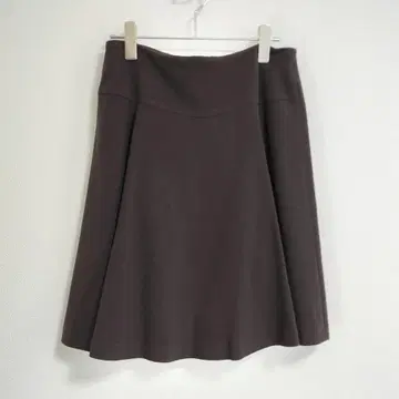 UNITED ARROWS 플레어 스커트 40 다크 브라운 고급 실루엣