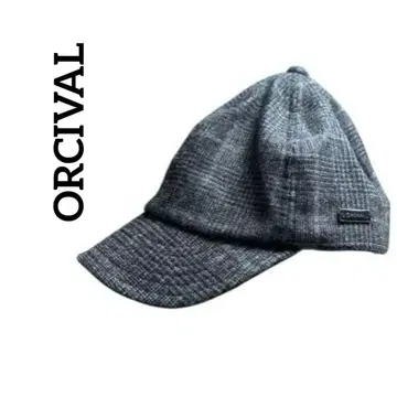 ORCIVAL 오르치발 울 플란넬 체크 캡