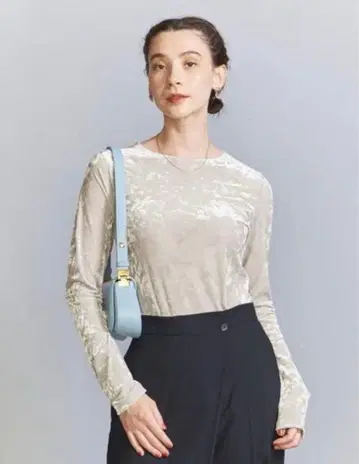 beauty&youth 벨로아 롱 슬리브 티셔츠