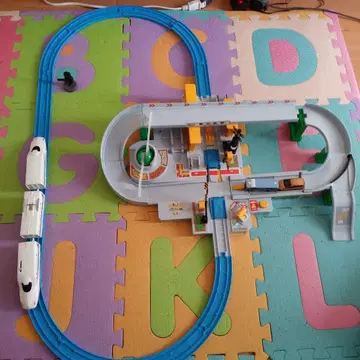 프라레일 토미카와 놀자! 빵빵 건널목 세트