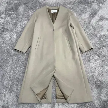 GREEN LABEL RELAXING 베이지 롱 코트