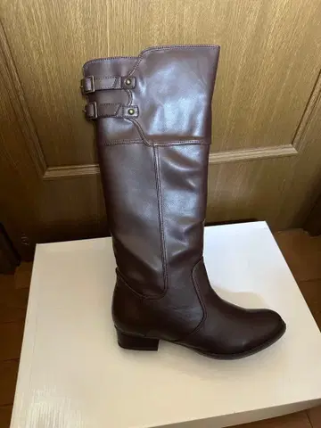 젤리빈스 브라운 롱 부츠 버클 포함