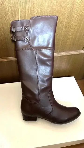 젤리빈스 브라운 롱 부츠 버클 포함