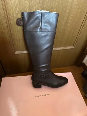 JELLY BEANS 브라운 퍼롱 부츠