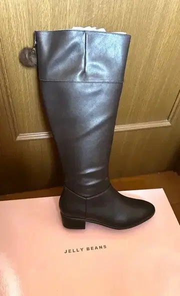 JELLY BEANS 브라운 퍼롱 부츠