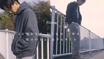 키네마 피그먼트 다이 후드티 블랙 사이즈 L