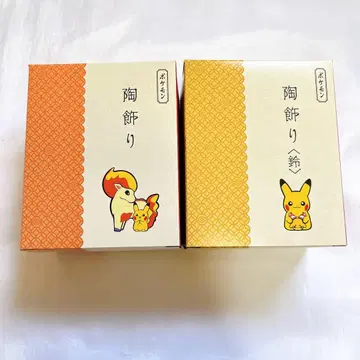 포켓몬 센터 도자기 장식 피카츄와 포니타 방울 피카츄와 리샨