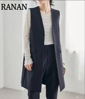 [ 새상품급 ] 노카라 롱베스트 셋업 블랙 S