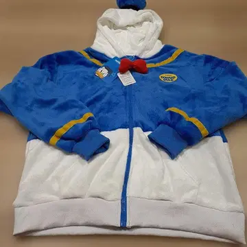 택 포함 새상품 디즈니 도널드 덕 보아 지퍼 후드티 LL