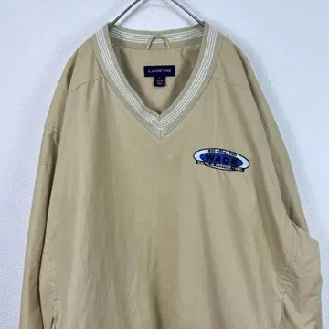 USA 구제 의류 LANDS' END 나일론 풀오버 베이지 기업 로고