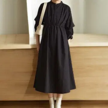 [택 포함 새상품 미개봉] 피프스/2way 슬리브 원피스/블랙/M