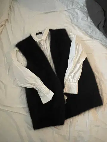 Ballsey 블랙 베스트 S 사이즈 포켓 부착