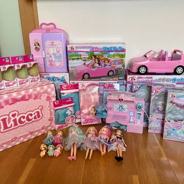 정가 6만 엔 리카짱 세트 묶음 판매 하우스 의류 인형 굿즈