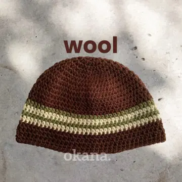 brown93 크러셔 모자 핸드메이드 비니 니트 모자 방한 아이템