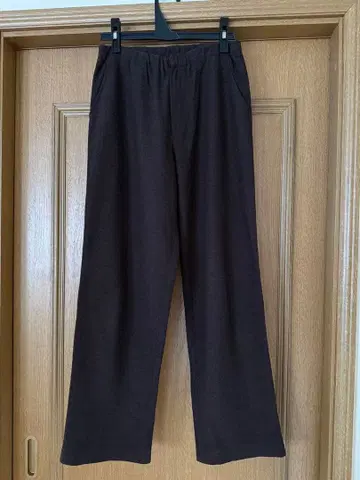 요건 레일 다크 브라운 울 100% 팬츠 사이드 포켓 포함