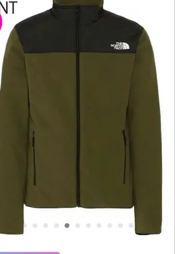 THE NORTH FACE 플리스 자켓 카키색