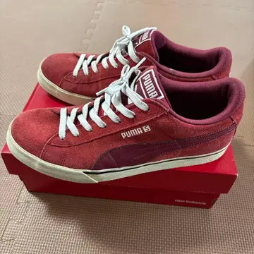 PUMA S 레드 스니커즈 28cm