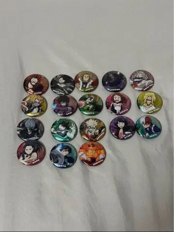 나의 히어로 아카데미아, 히로아카 핀 배지 세트 18개