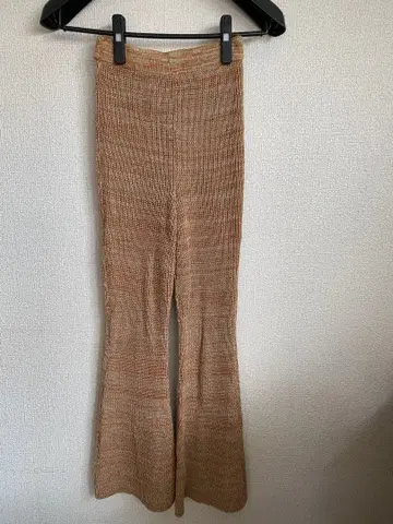 니트 플레어 팬츠