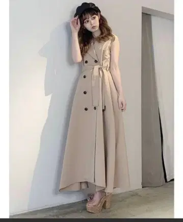 [ 새상품 ] dazzlin 트렌치 원피스