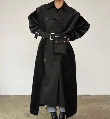 QUSSIO 스위칭 트렌치코트