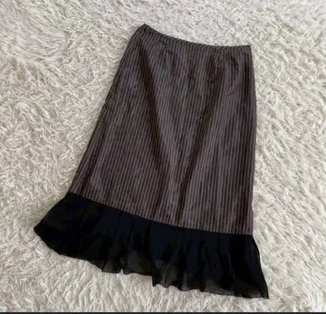 INTELLECTION 2XL 롱 플리츠 스커트