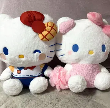 헬로키티 봉제 인형 컬러풀 토이박스 인형 샤봉 데 바스 타임 인형